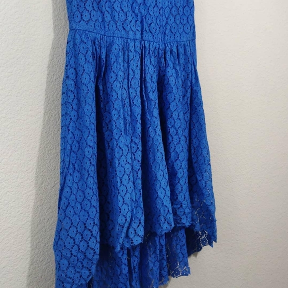 🏷️Very J | Blue Hi-Lo Sheath Dress / Size: Medium - Picture 2 of 6